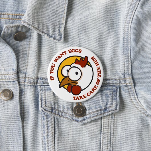 鶏気にを取り除く1 缶バッジ (インサイチュ)