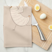 鶏熱狂するの家モダンのモノグラム キッチンタオル (四つ折り)