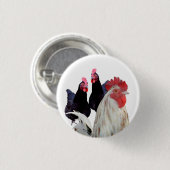 鶏生まれになるためのバッジ 缶バッジ (正面&裏面)