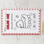 鶏納屋周囲の庭誕生日キッズカラーリング活動 ペーパーパッド (インサイチュ)