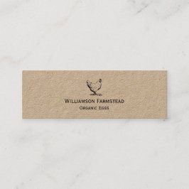 鶏素朴牧場│農家市場オーガニック卵 スキニー名刺