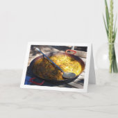 鶏肉とウサギのパエスペインのラ料理 カード (正面)