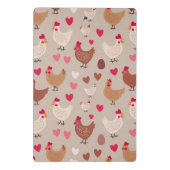 鶏肉とハートのクリップボード ミニクリップボード (裏面)