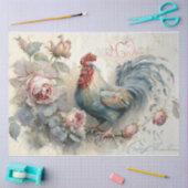 鶏肉とバラ 薄葉紙 (クラフト)