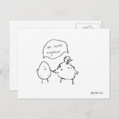 鶏肉と卵はがき ポストカード (正面/裏面)