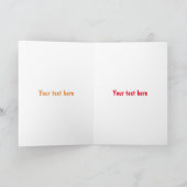 鶏肉と卵をプレート漫画 カード (内部)