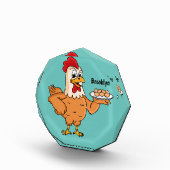 鶏肉と卵をプレート漫画 フォトブロック (右)