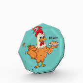 鶏肉と卵をプレート漫画 フォトブロック (左)