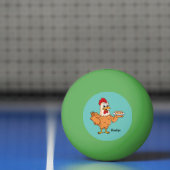 鶏肉と卵をプレート漫画 卓球ボール (ネット)