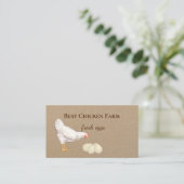 鶏肉と卵(ファーマーズマーケット業者) 名刺 (スタンド正面)