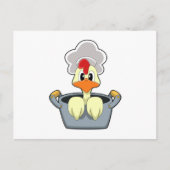 鶏肉と鍋 ポストカード (正面)