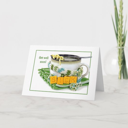 鶏肉の麺スープが美味しい カード (正面)