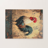 鶏肉はっきりした油塗装 ジグソーパズル (横)