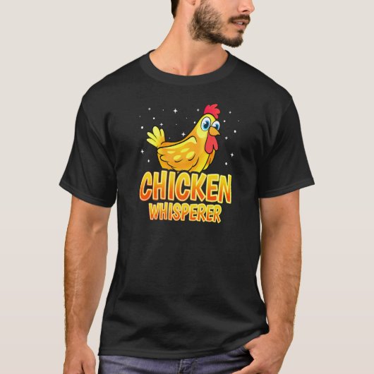 鶏肉チキン農家チキンウィスパー Tシャツ (正面)