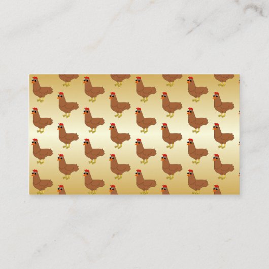 鶏肉デザインファーム名刺 名刺 (裏面)