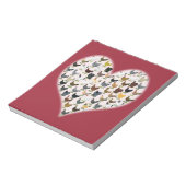 鶏肉ハート ノートパッド (回転)