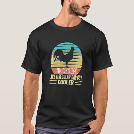 鶏肉パパ通常のパパ農家 Tシャツ (正面)