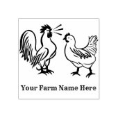 鶏肉パーソナライズされた農場 ラバースタンプ (インプリント)
