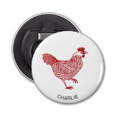 鶏肉パーソナライズされた 栓抜き (正面)