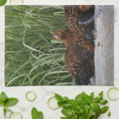 鶏肉パーティーキッチンタオル キッチンタオル (折り畳み)