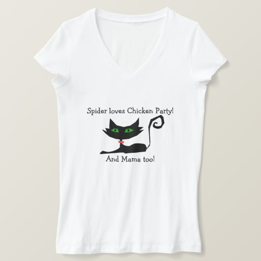 鶏肉パーティーTシャツ Tシャツ (デザイン正面)