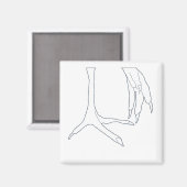 鶏肉足 マグネット (正面/裏面)