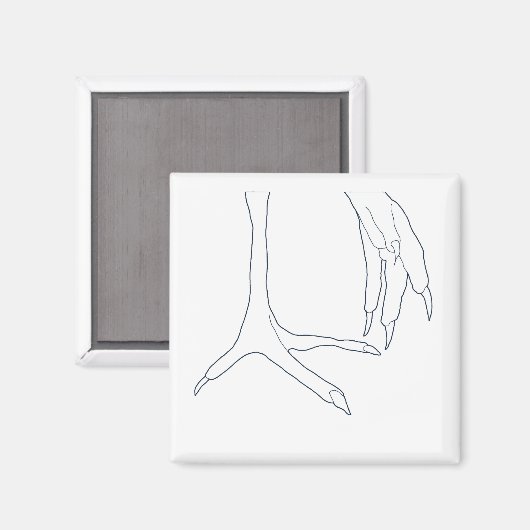 鶏肉足 マグネット (正面/裏面)