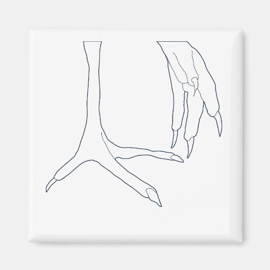 鶏肉足 マグネット (正面)