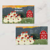 鶏肉農家名刺 名刺 (正面/裏面)