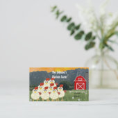 鶏肉農家名刺 名刺 (スタンド正面)