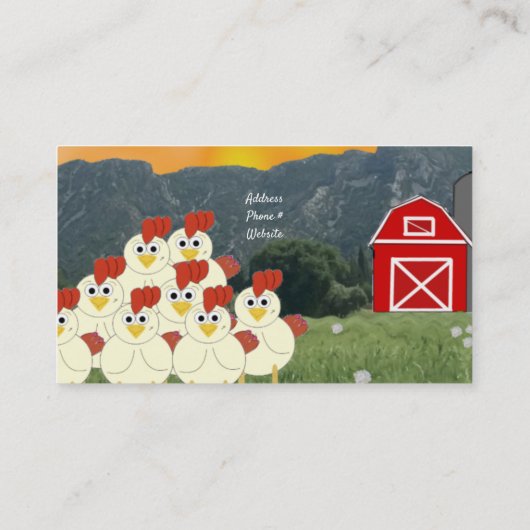 鶏肉農家名刺 名刺 (裏面)