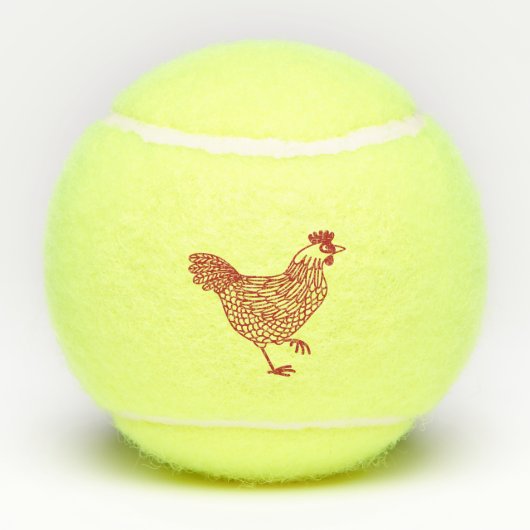 鶏肉 テニスボール (裏面)