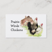 鶏肉、養鶏卵走無オーガニック、 名刺 (裏面)