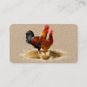 鶏肉、鶏肉、卵走無オーガニック、 名刺 (裏面)