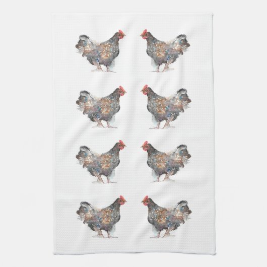 鶏茶タオル キッチンタオル (縦)
