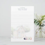 鶏農場の卵販売業者のための罫線入りの便箋 便箋 (スタンド正面)