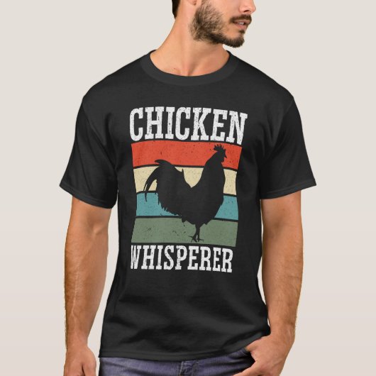 鶏農家チキンウィスパーファーム動物家禽 Tシャツ (正面)
