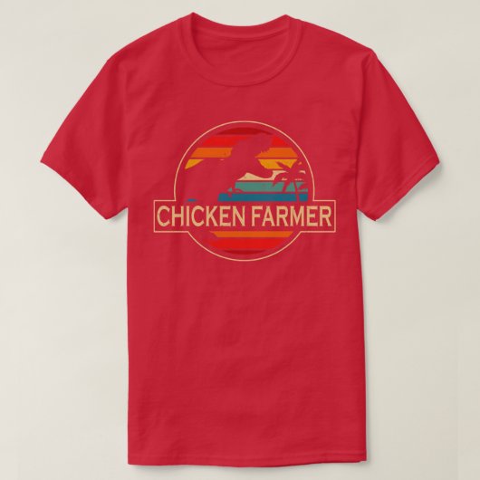鶏農家恐竜 Tシャツ (デザイン正面)