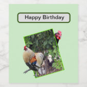 **「鶏遊の3Dでの隠し家探し** ワインラベル (シングルラベル)