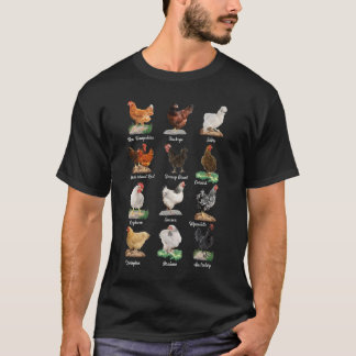 鶏違う鶏の飼育ニワトリの繁殖 Tシャツ