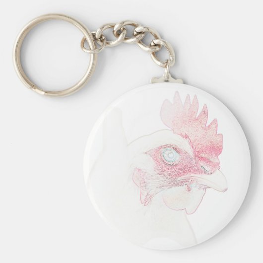 鶏鶏ファンキー鶏の頭 キーホルダー (正面)