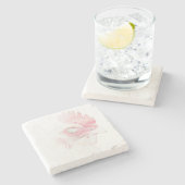 鶏鶏ファンキー鶏の頭 ストーンコースター (横)