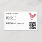 鶏鶏卵ファームQRコード 名刺 (裏面)