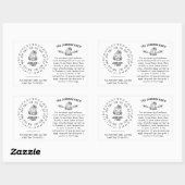 鶏鶏鶏卵処理リターンカートン日付ホイール 長方形シール (シート)