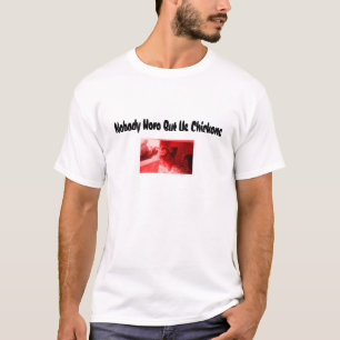 鶏、だれもしかしここに私達鶏 Tシャツ