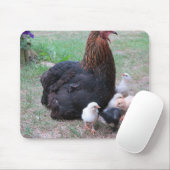鶏、ひよこ、ニワトリ、チック、動物、鳥 マウスパッド (マウス)