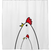 鶏 シャワーカーテン (正面)