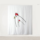 鶏 タペストリー (正面)