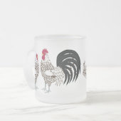 鶏 フロストグラスマグカップ (正面左)
