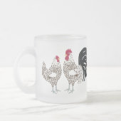 鶏 フロストグラスマグカップ (左)